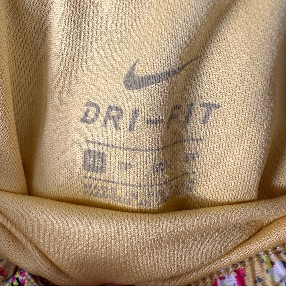 Nike Dri-Fit Lined Athletic Shorts | Yellow + Pink Confetti - Picture 6 of 7
